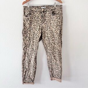 STS Blue Leopard Print Skinny Jeans Sz 32